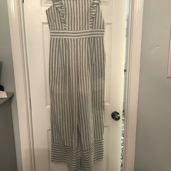 Striped Wide Leg Jumpsuit - Picture 2 of 8